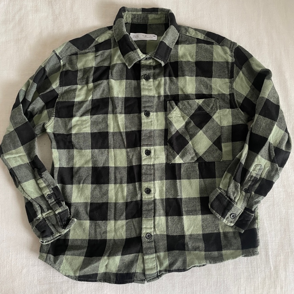 Zara Boys Plaid Flannel